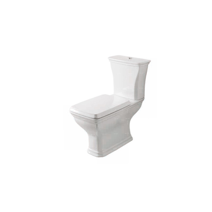 Mísa wc stojící z uniwersalnym odpływem ArtCeram Civitas, 36x54cm, bílý lesklá