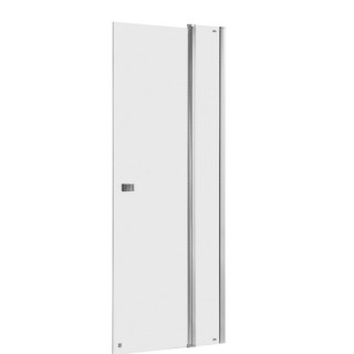 Křídlové dveře s pevným polem s povrchem MaxiClean, Roca Capital 90cm, chrom