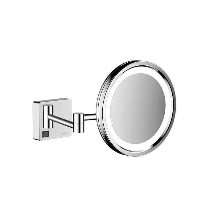 Zrcadlo s osvětlením LED, Hansgrohe AddStoris, chrom