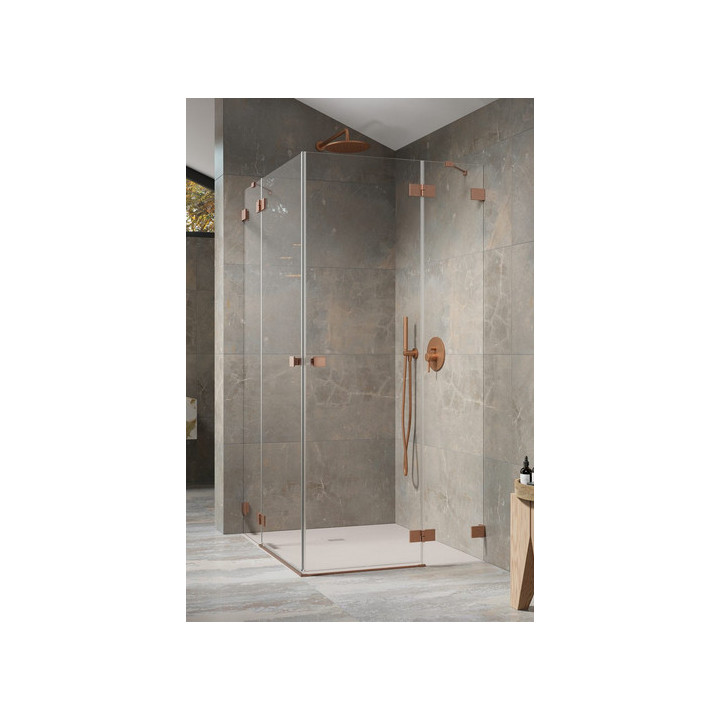 Část levá koutu Radaway Essenza Pro PDD, 800x2000mm, sklo čiré, profil chrom