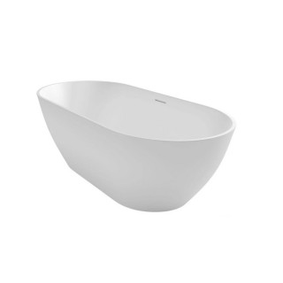 Vana volně stojící Riho Bilbao 170x80cm bílá  z přepadem- sanitbuy.pl