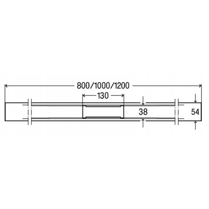 Rošt odpływu liniowego 80cm, Viega Advantix Cleviva, zlatá szczotkowany