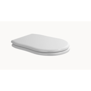 Sedátko WC Flaminia Efi 47 x 35 x 5 cm, dřevo/poliester, bílá lesklá, pánty chromové- sanitbuy.pl