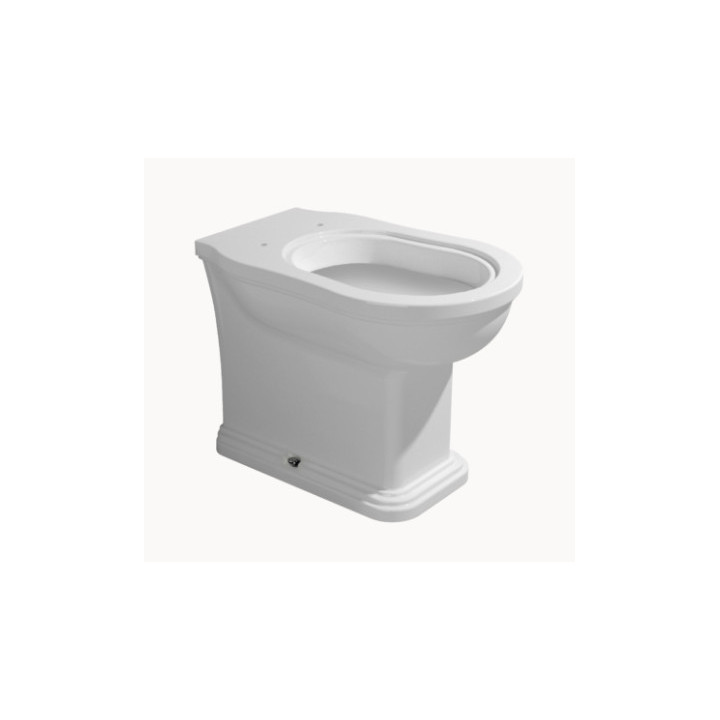 Mísa WC, stojící Flaminia Efi bílá lesklá, 56 x 36 x 42 cm, odtok S/P, retro- sanitbuy.pl