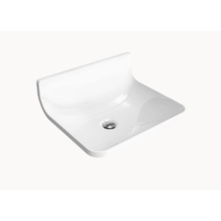 Závěsné umyvadlo Flaminia Plate 54 bílá lesklá, 54 x 46 cm, bez přepadu- sanitbuy.pl