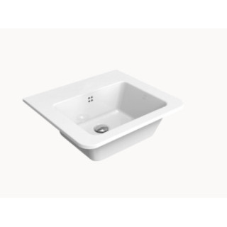 Závěsné umyvadlo Flaminia Volo 52 bílá lesklá, 52 x 46 cm, z přepadem- sanitbuy.pl
