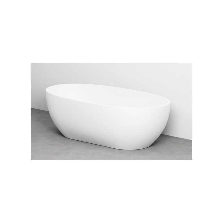 Vana volně stojící Cielo Shui Comfort, 170x87cm, z přepadem, bílý matnáný