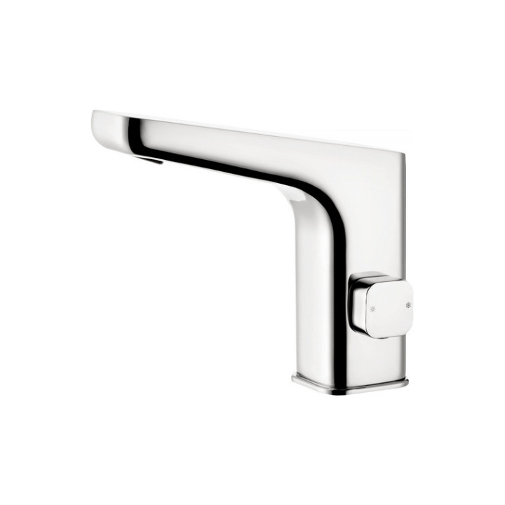 Bezkontaktní umyvadlová baterie bez regulacji temperatury - 230/6V, Deante Sensor, chrom
