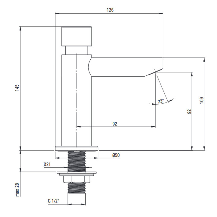 Bezkontaktní umyvadlová baterie z regulacją temperatury - 230/6V, Deante Sensor, černá