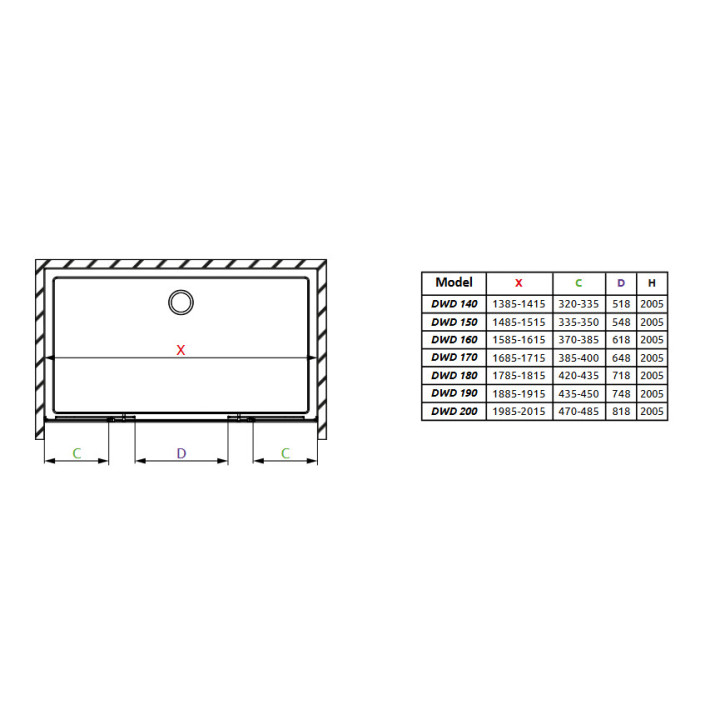 Radaway Arta KDD B sprchový kout 80x80cm sklo čiré- sanitbuy.pl
