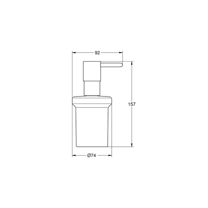 Dávkovač mýdla, Grohe Essentials, matnánýte black