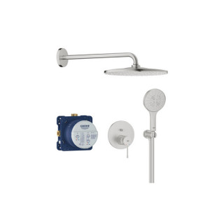 Sprchový set  podomítkový s hlavovou sprchou Rainshower mono 310 , Grohe Essence, brushed warm sunset