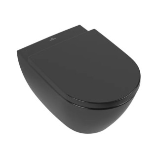 Klozetové sedátko Villeroy&Boch Subway 3.0 pomalu sklápěcí - Pure Black