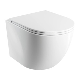Závěsné wc SILENT POWER™ Omnires Ottawa,se sedadlem s pozvolným sklápěním, 49x37cm, bílý lesklá