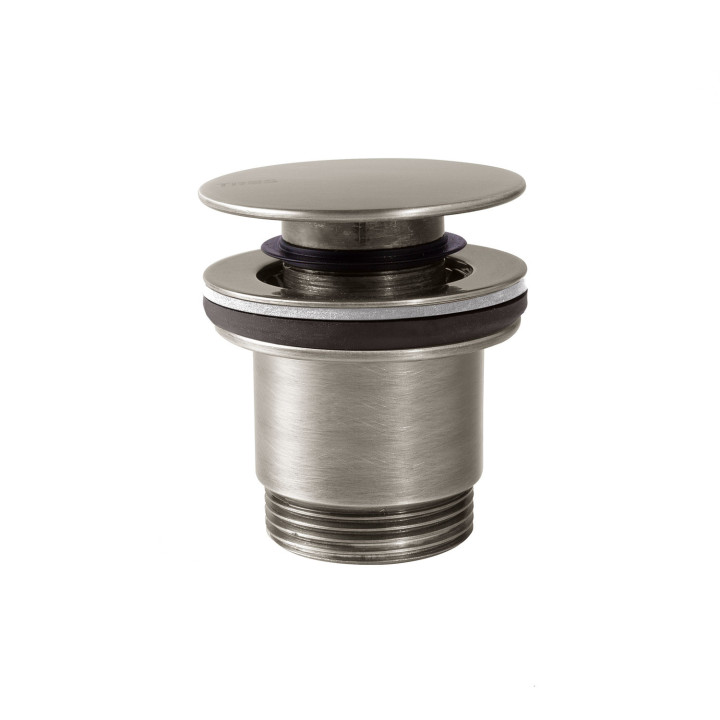Odtok umyvadlový Tres, click-clack, 63mm, 24-K zlato matné