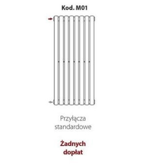 Radiátor Irsap Piano Vertikální 52x23,2 cm - bílá- sanitbuy.pl