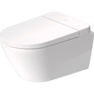Mísa toaletní závěsná Duravit ME by Starck Rimless, 57x37cm, dla sedátka SensoWash, bez rantu spłukującego, připevnění Durafix, 