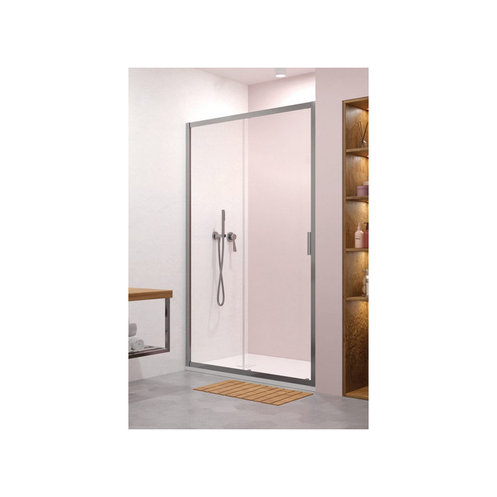 Dveře sprchové 140cm, Radaway Alienta DWJ, sklo čiré, profil chrom