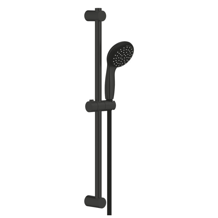 Vaňová baterie Grohe Start nástěnná, páková - černá matnáný