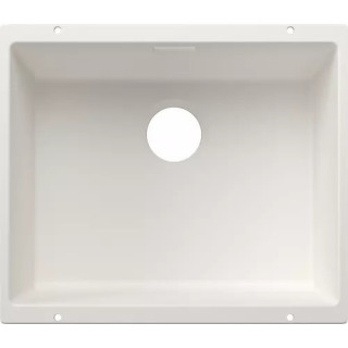 Dřez Blanco Subline 500-U Siligranit PuraDur 53x40cm bez zátky automatyczego, bílý