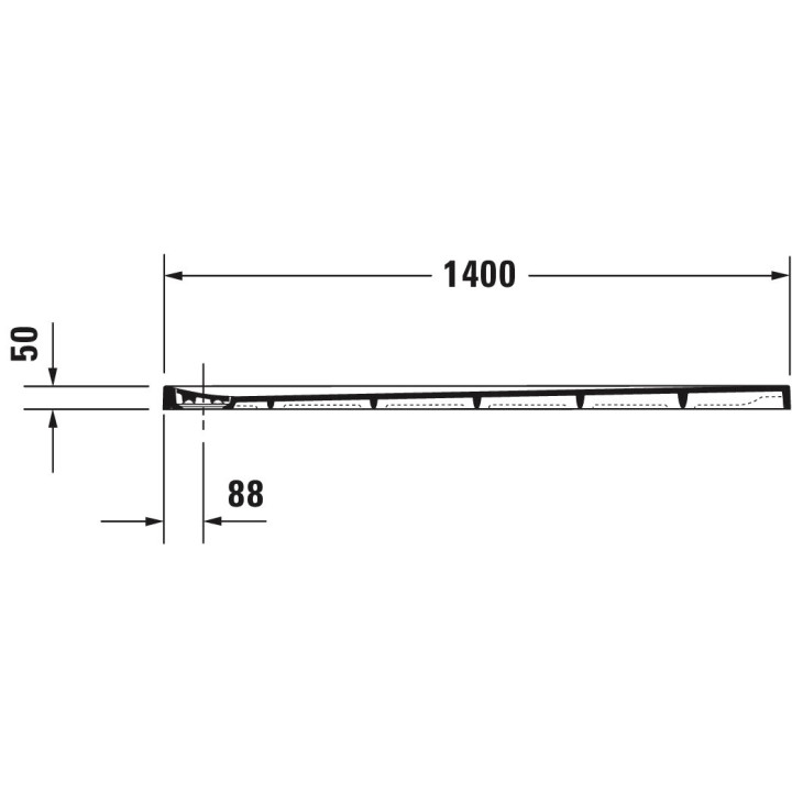 Sprchová vanička Duravit Starck Slimline pravoúhlý 150x70 cm
