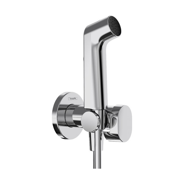 Ruční sprcha Hansgrohe Bidette 1 jet S EcoSmart dla vody studené s rukojetí a hadicí sprchovým 125 cm - chrom