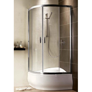 Sprchový kout Radaway Premium Plus a1700 800 mm čtvrtkruhový s dveřmi dvoudílnými, sklo čiré