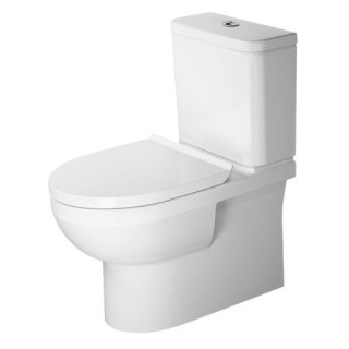 Mísa toaletní závěsná Compact Duravit Rimless DuraStyle - bílá s povrchem WonderGliss