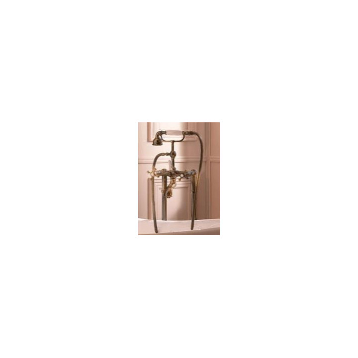 Bateria Kerasan Retro wannowo- natryskowa bronze wraz z nogami do montażu w podłodze- sanitbuy.pl