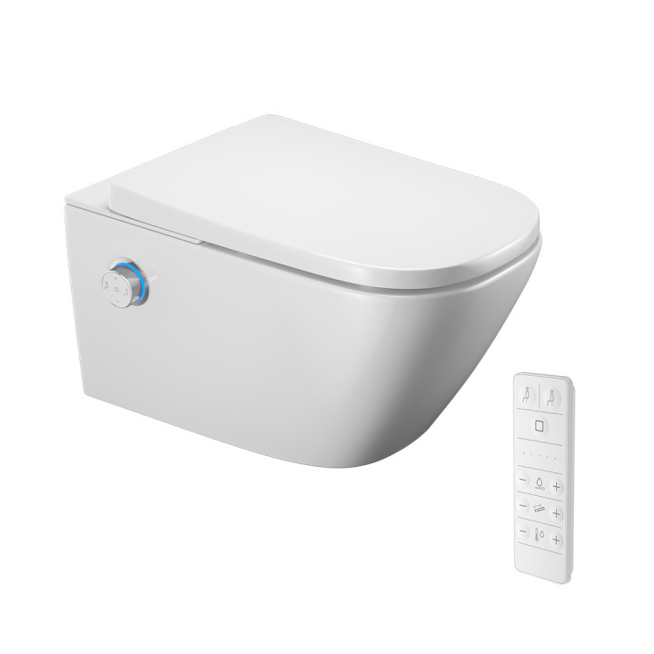 Toaleta myjąca Excellent Dakota 2.0 S2, knoflík sterujące chrom