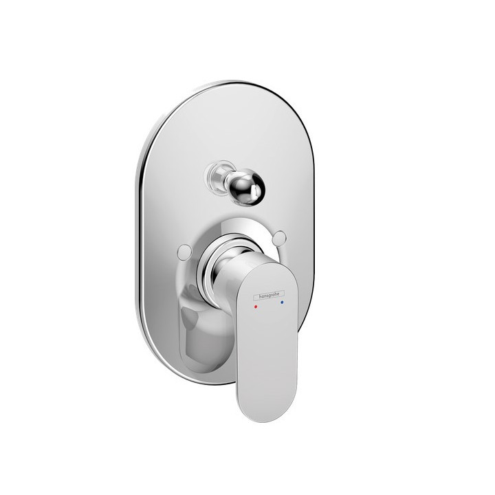 Páková umyvadlová baterie Hansgrohe Rebris S 110 CoolStart s umyvadlovou výpustí s táhlem - chrom