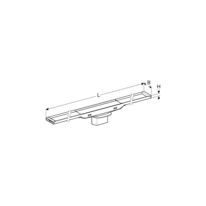 Rynna zbiorcza Geberit CleanLine80   90cm pro lineární odtok