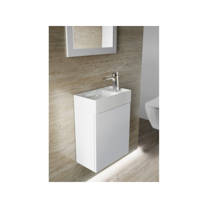 Skříňka pod umyvadlo mini Ravak SD Classic II 40x22x50 cm, závěsná, levé - bílý lesklá