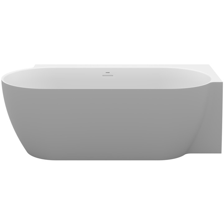 Vana volně stojící Ravak Freedom Corner II Tec 175x86 cm, wariant levý - Smoke Grey- bílý, kryt odpływu bílá