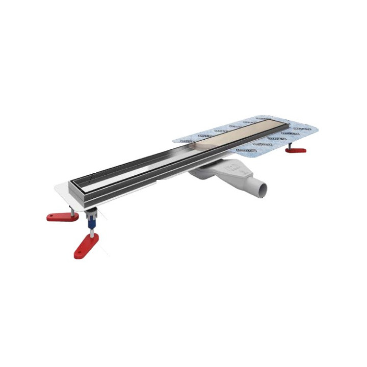 Lineární odtok, pełny souprava,  Wiper New Premium, 500mm, vzor Ponente, povrchová úprava szlif
