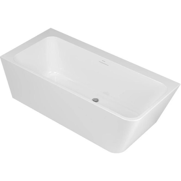 Vana volně stojící přístěnná Excellent Lila 2.0, 150x72cm, akrylová, z přepadem, bílá