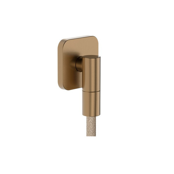 Bodový sprchový set Hansgrohe Raindance Alive Select S 125 3jet EcoSmart z tekstylnym hadici Designflex 160 cm - bronz kartáčova