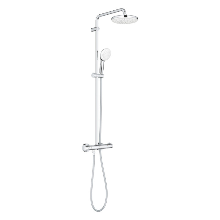 Sprchový systém Grohe Tempesta Cosmopolitan System 210, s termostatem k montáži na stěnu - chrom