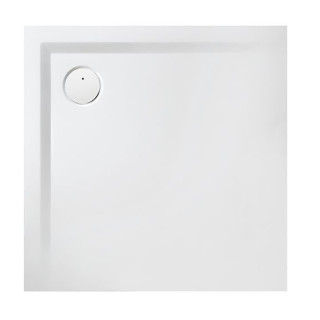 Čtvercová sprchová vanička Sanplast B-M/SPACE S 90x90x1,5 biew, odlew minerální - bílý