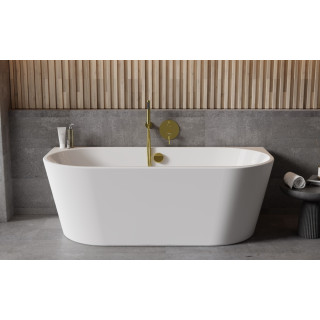 Vana přístěnná Besco Vica New, 170x80 cm, akrylová, bílá + klik-klak bílý z přepadem slim 