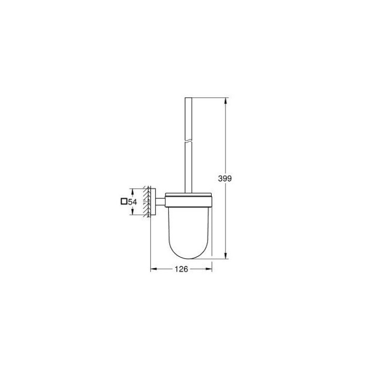 Štětka toaletní kpl. Grohe Allure Brilliant