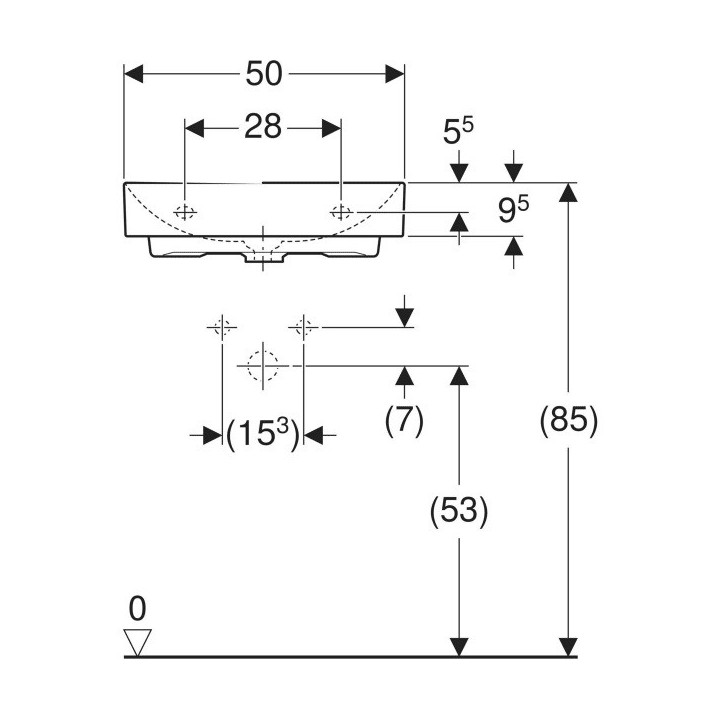Závěsné wc WC Geberit ONE, TurboFlush, se sedátkem klozetovým, panel dekorační: lesklý chrom