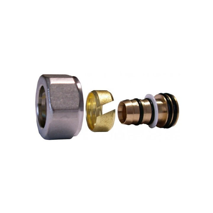 Złączka zaciskowa Schlosser do rur z tworzywa sztucznego, antyczna miedź- sanitbuy.pl
