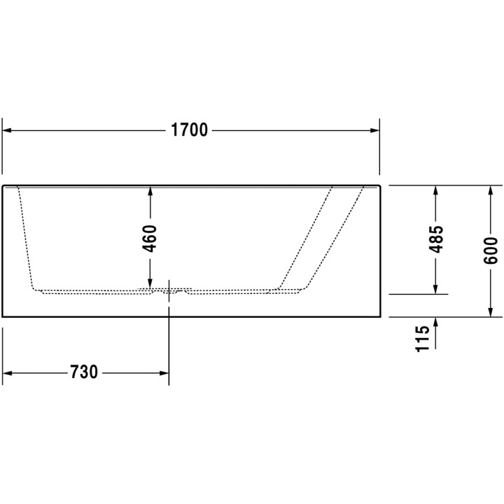 Wanna Duravit Paiova narożna prawa,  170x130 cm- sanitbuy.pl