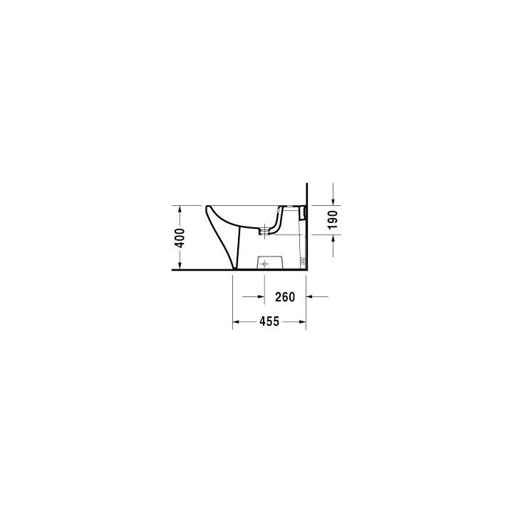 Bidet stojący, Duravit DuraStyle, 370x630 mm, 1-otworowy, Biały Alpin- sanitbuy.pl