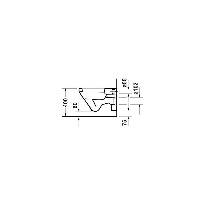 Miska wisząca lejowa, Duravit DuraStyle Rimless, 370x540 mm, Biały Alpin- sanitbuy.pl