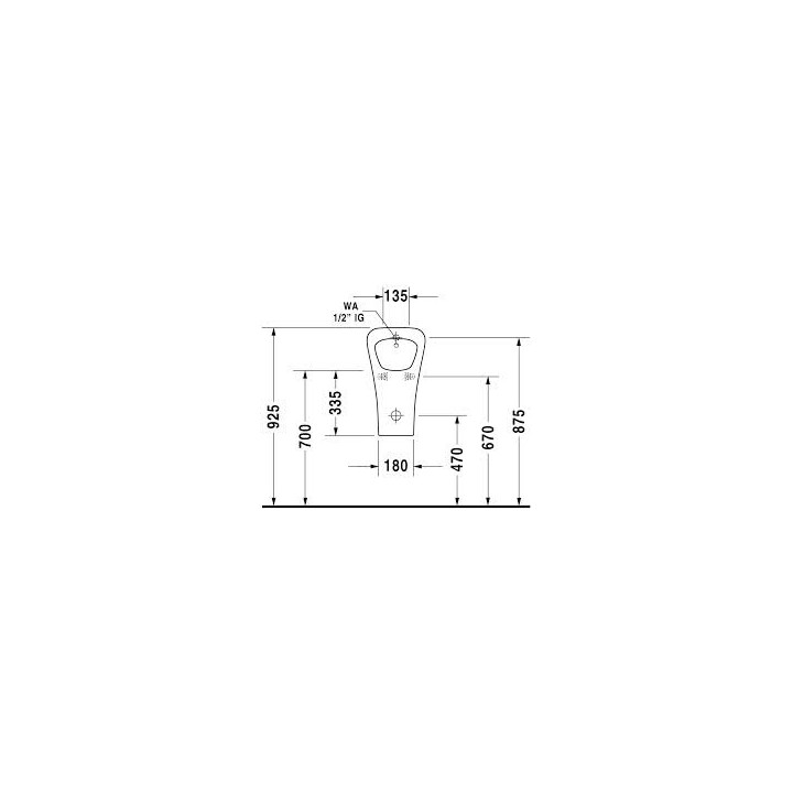 Pisuar Duravit DuraStyle Rimless, 300x340 mm, Biały Alpin- sanitbuy.pl