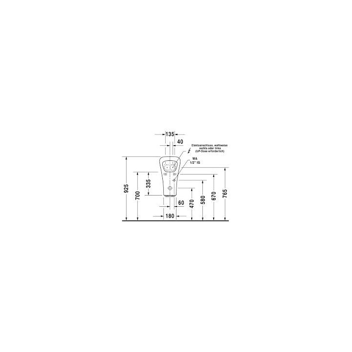 Pisuar elektryczny, Duravit DuraStyle, 300x340 mm, Biały Alpin- sanitbuy.pl