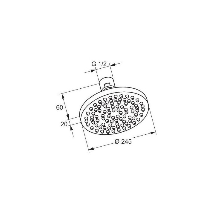 Głowica natrysku DN 15 Kludi A -QA Eco 245 mm- sanitbuy.pl