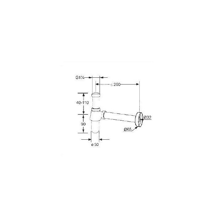 Syfon butelkowy Kludi G 1 1/4 x 32 mm- sanitbuy.pl